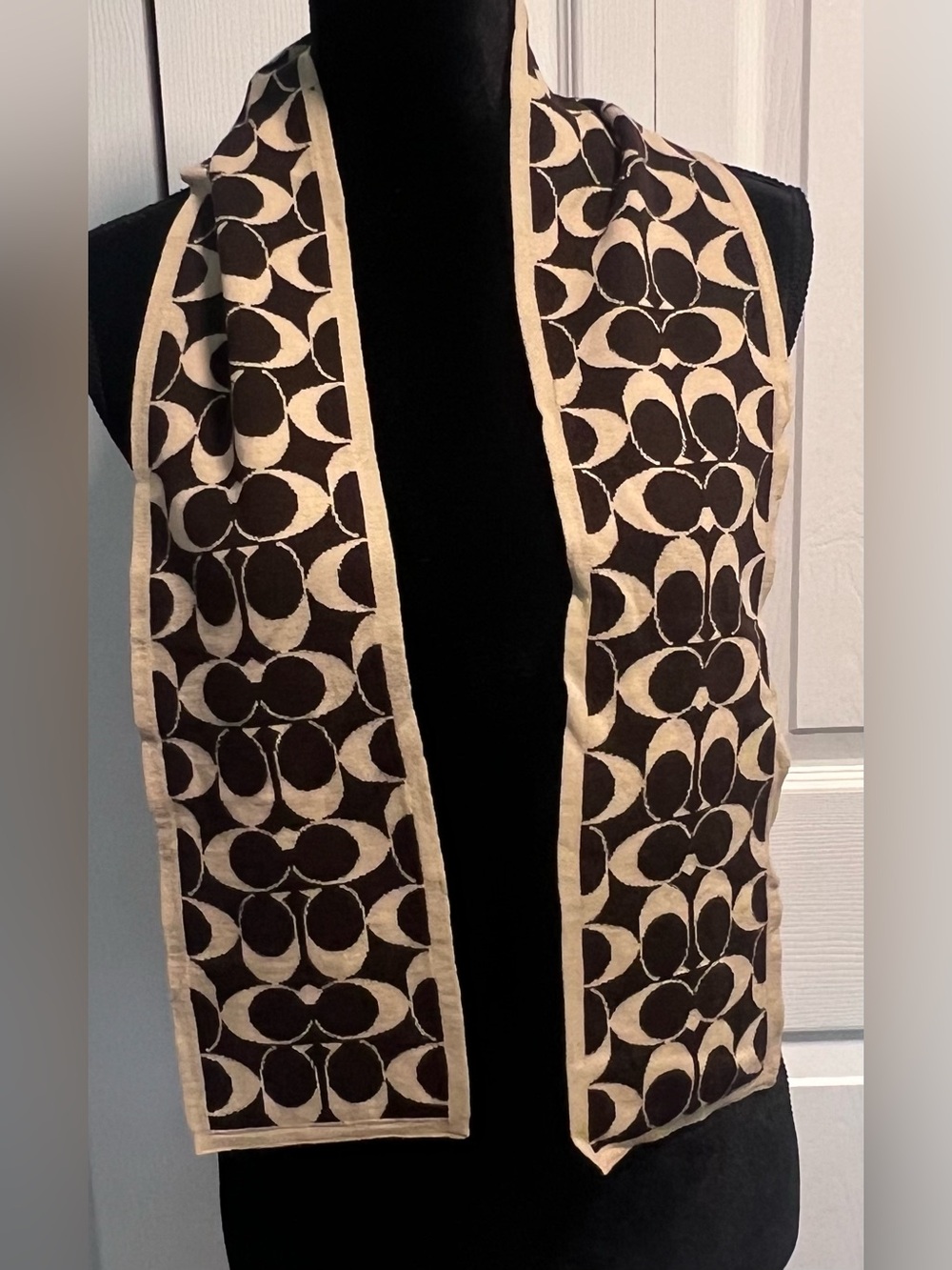 Coach Signature Monogram Scarf